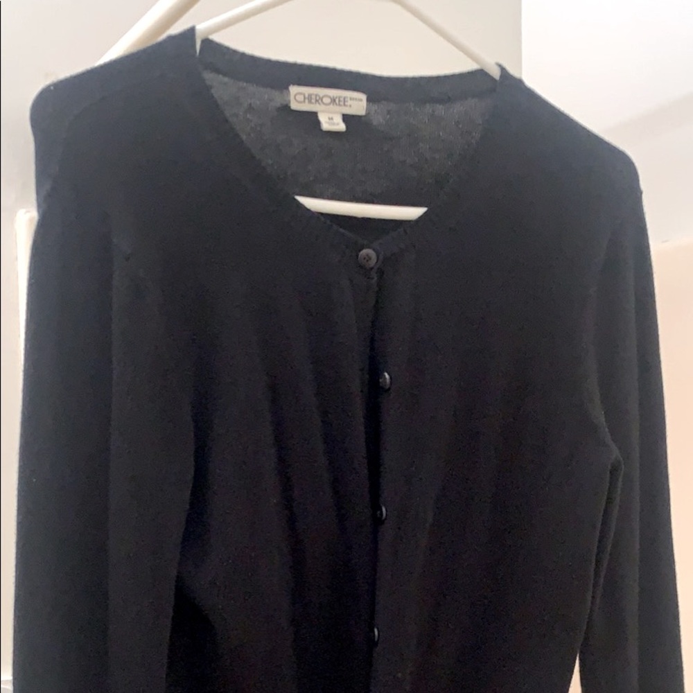 Cherokee Brand Black Cardigan